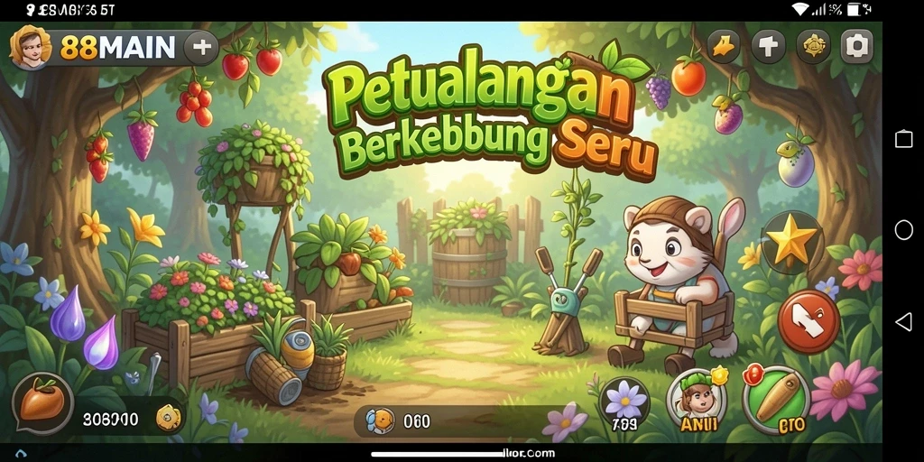 Tampilan gameplay seru dari pertanian di 88MAIN.