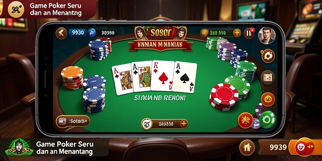 Tampilan gameplay poker yang menarik dan interaktif di 9939.