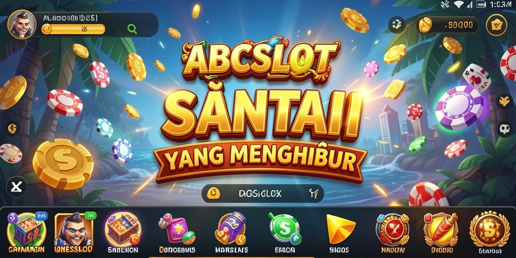 Screenshot utama ABCSLOT menunjukkan gameplay yang menghibur dan penuh warna.