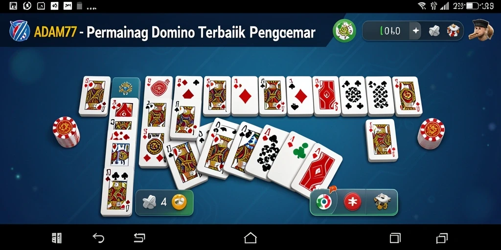 Tampilan gameplay seru dari ADAM77 yang menampilkan aksi Domino.