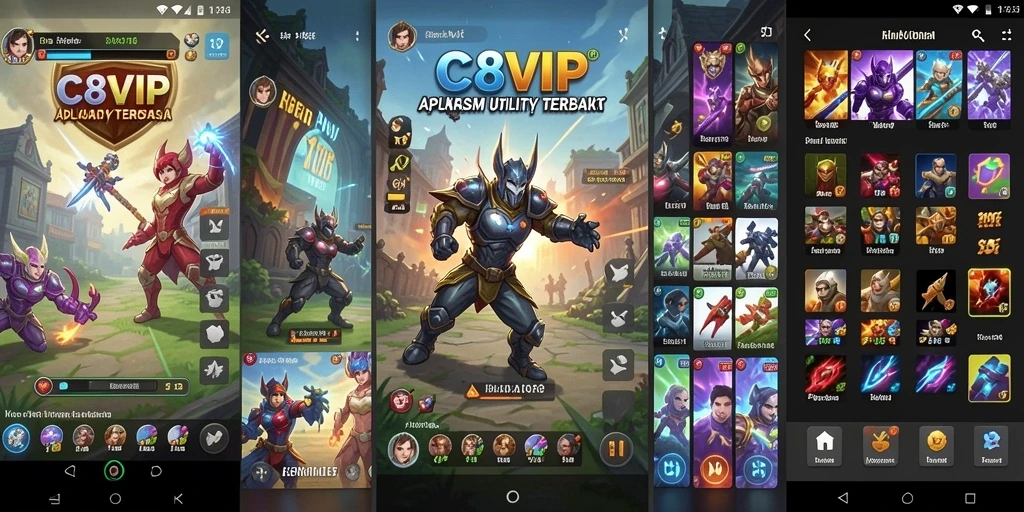 Tampilan interface C8VIP yang intuitif dan fungsional.
