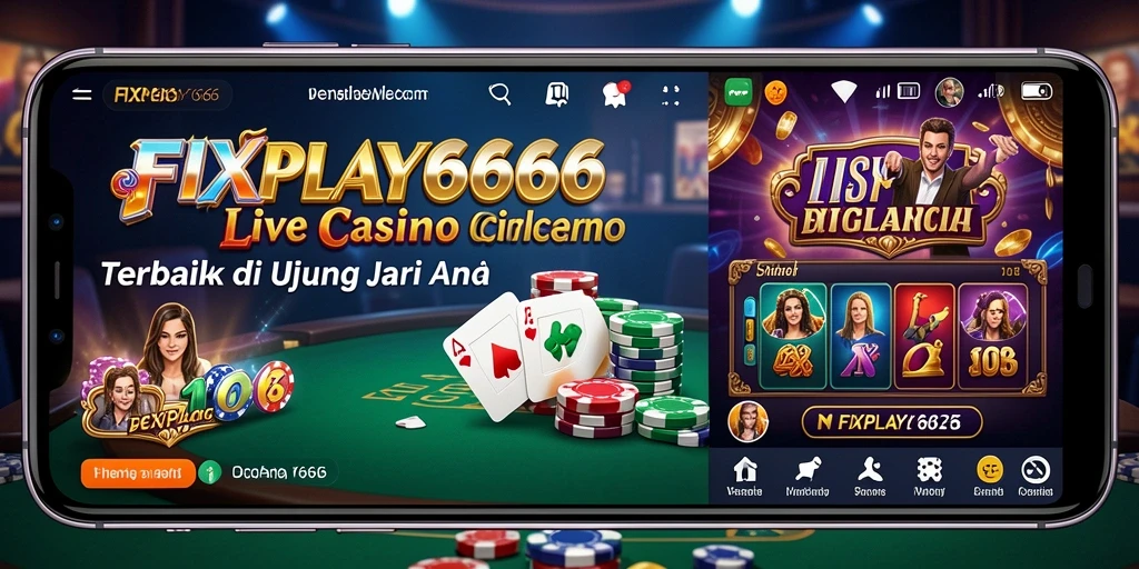 Gameplay Live Casino FIXPLAY666 dengan dealer profesional dan interaktif.