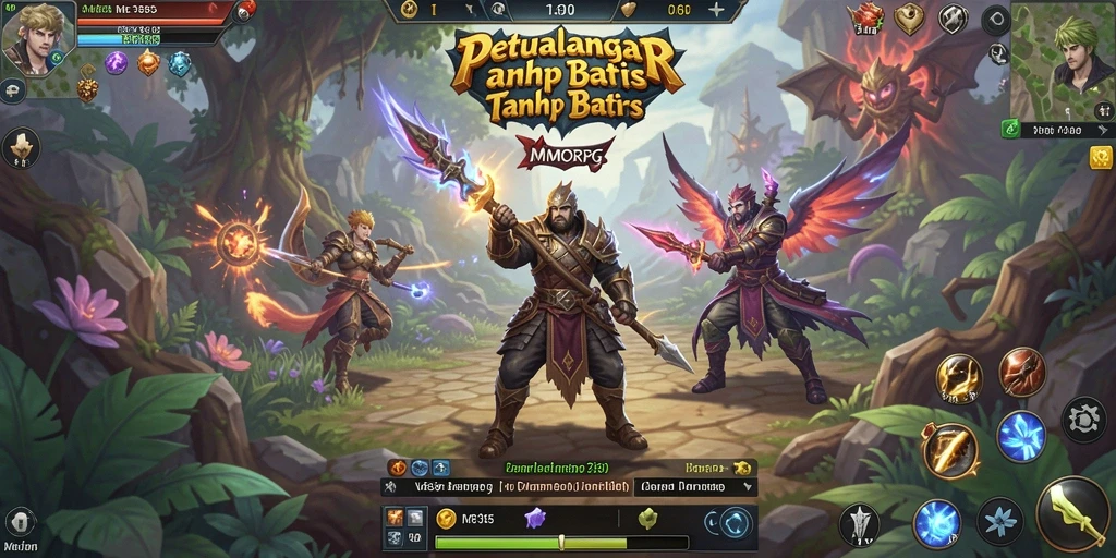 Screenshot ME355 menampilkan pemain dalam pertarungan seru di dunia MMORPG.