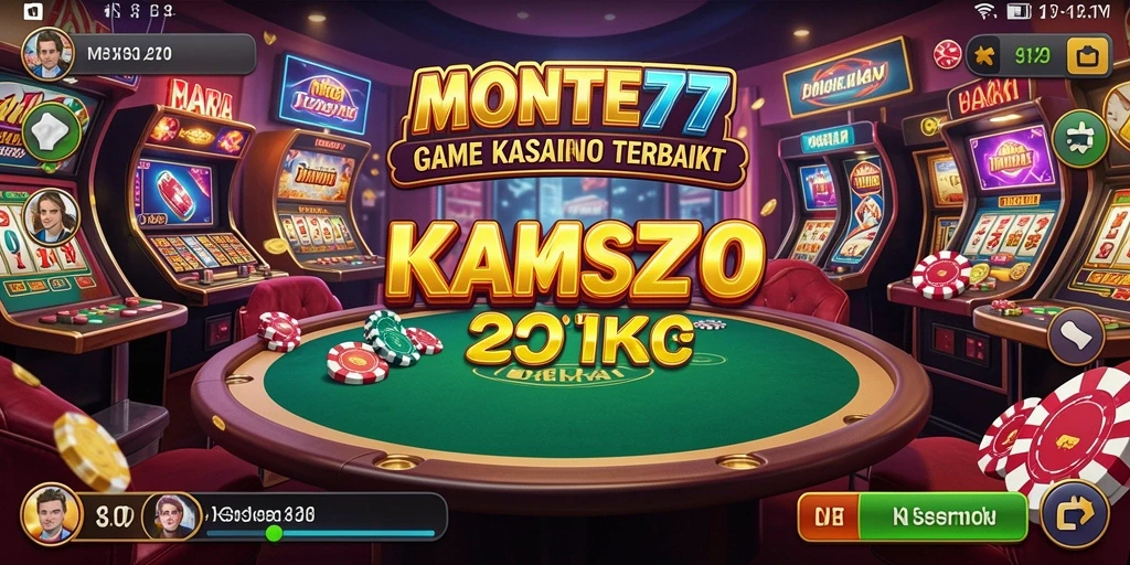 Tampilan menarik dari gameplay Kasino MONTE77 yang menghibur.