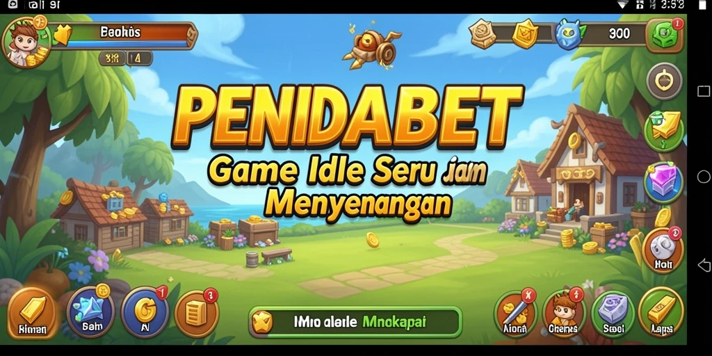 Screenshot gameplay PENIDABET menampilkan karakter yang menjalankan misi Idle.