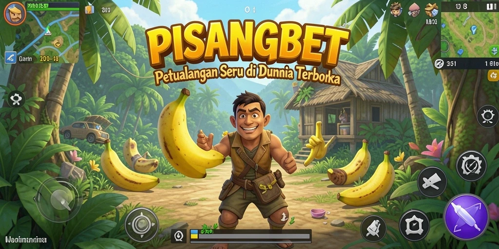 Screenshot gameplay PISANGBET yang menampilkan petualangan seru di dunia terbuka.