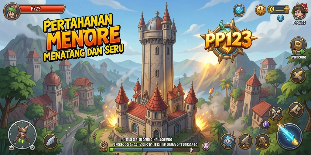 Screenshot PP123 menampilkan aksi pertahanan yang intens dan strategis.