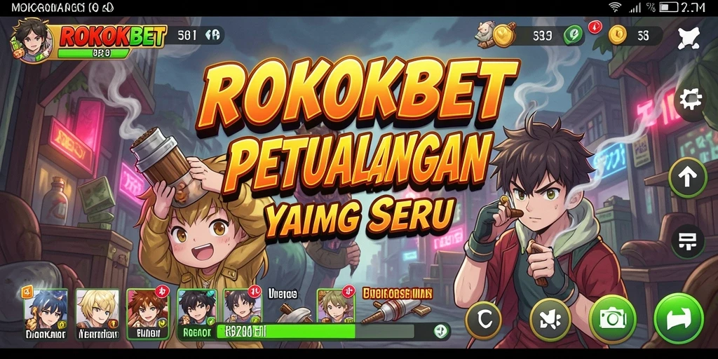 Tampilan gameplay ROKOKBET yang seru dan dinamis.