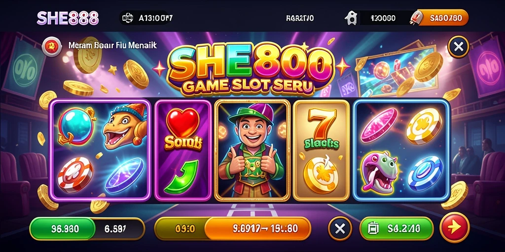 Gameplay menarik dari slot SHE888 yang penuh warna dan fitur unik.
