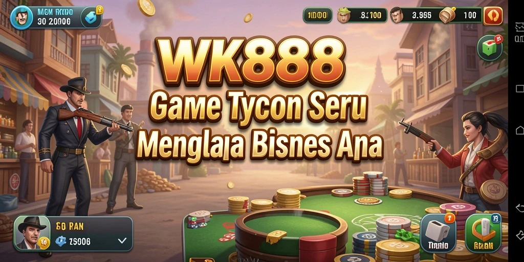 Menampilkan gameplay seru dalam mengelola bisnis di WK888.